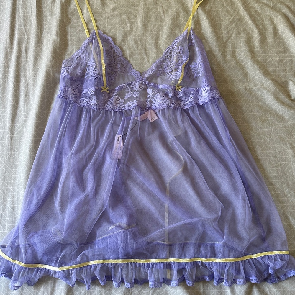 Victoria secret lavender babydoll lingerie